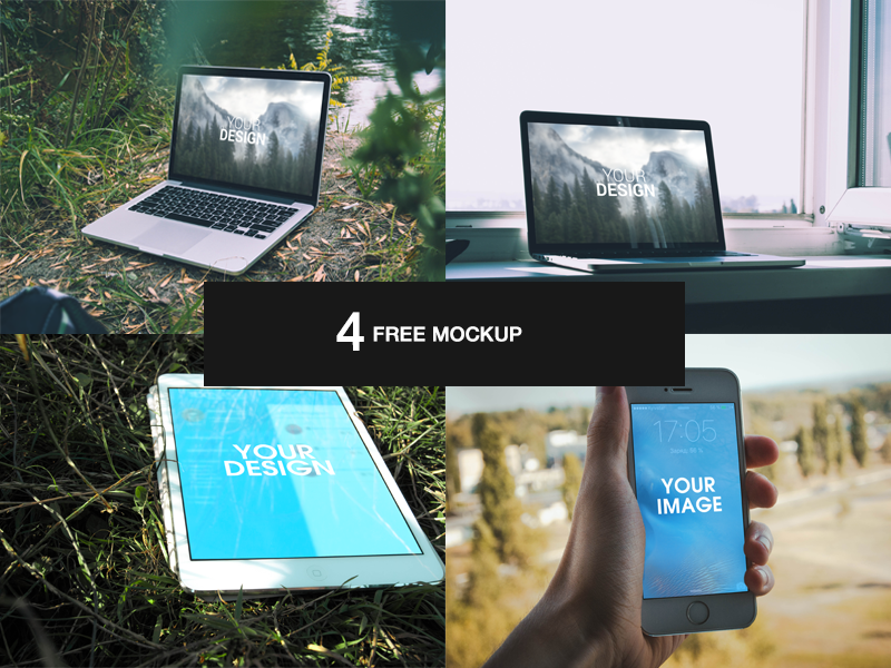 Apple Devices Free Mockup Bundle