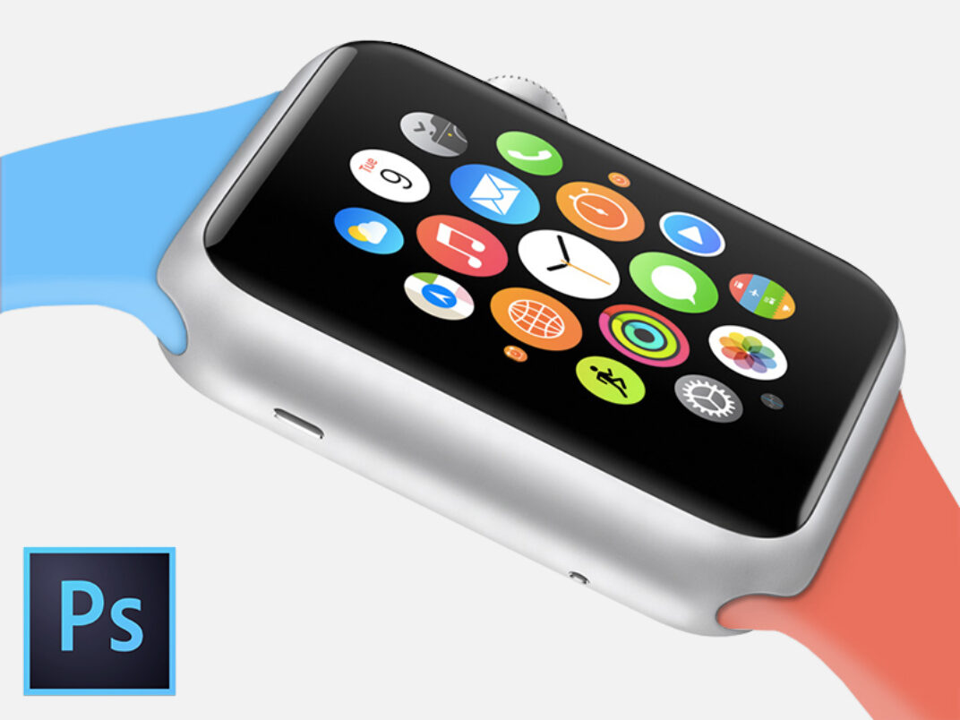 Apple Watch with editable Background Mockup