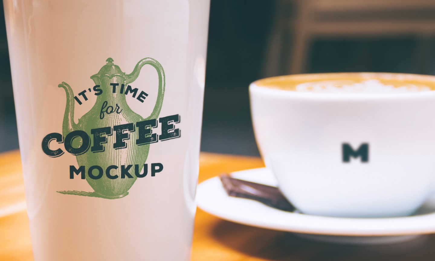 Coffee Mug & Cup PSD Mockup