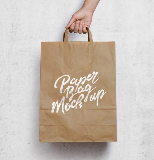 Download Free Brown Paper Bag Mockup - PlanetMockup