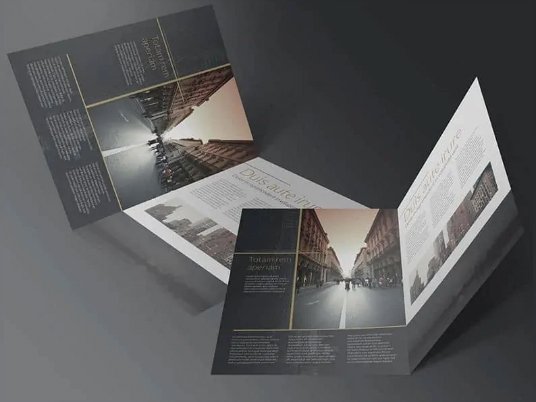 Free Half Fold Flyer PSD Mockups