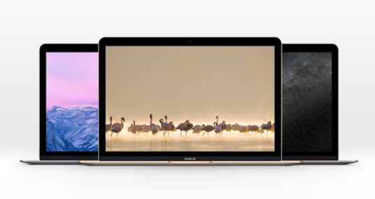 Free MacBook Pro Mockups in 3 colors