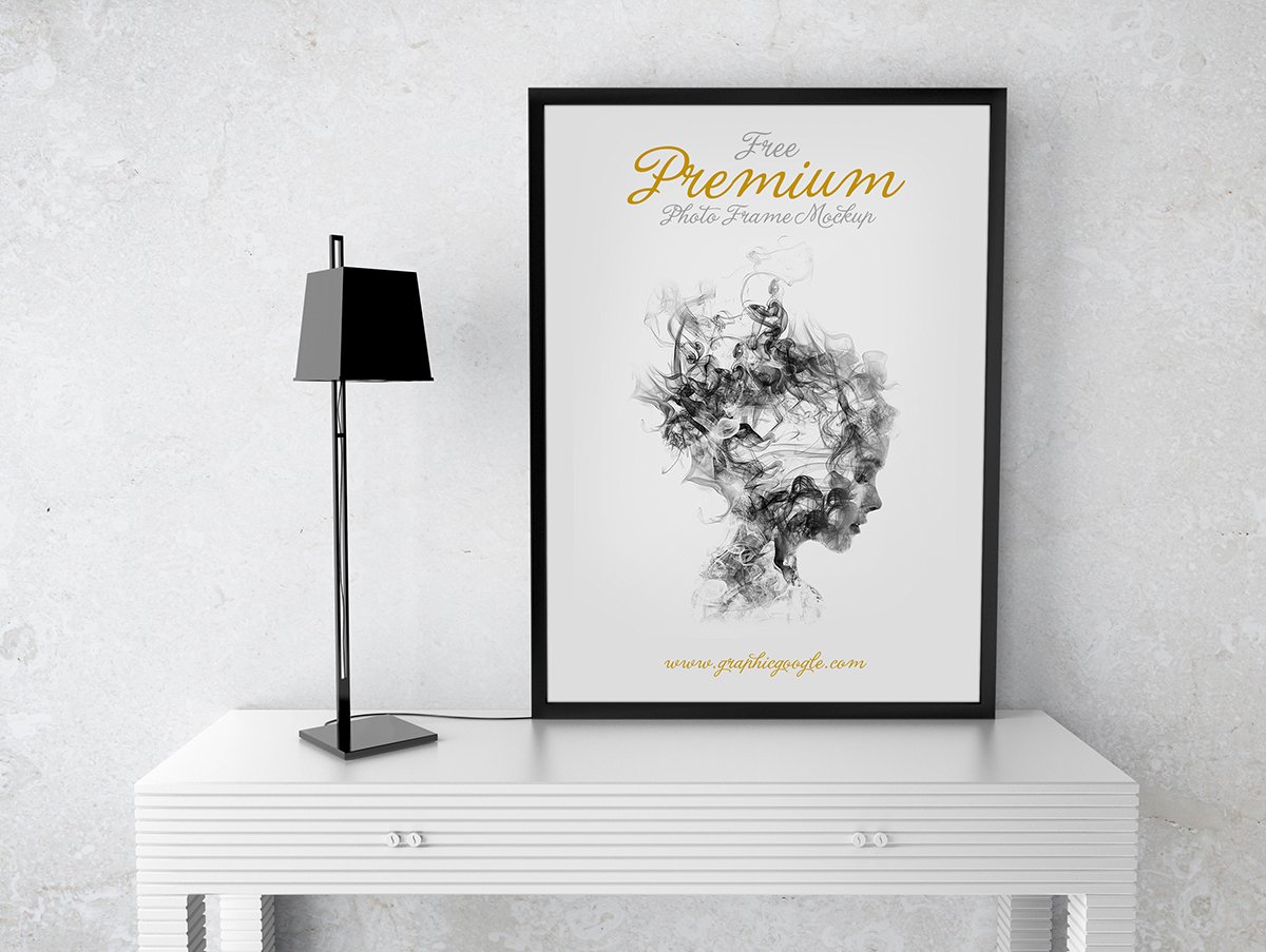 Free Photo Frame PSD Mockup