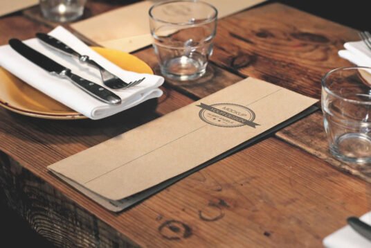 Free Restaurant Menu PSD Mockup