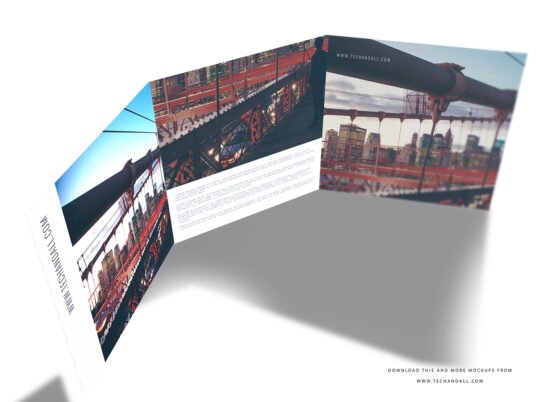 Free Tri Fold Mockup