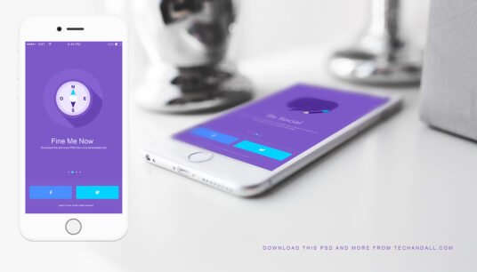 Free iOS App Showcase Mockup