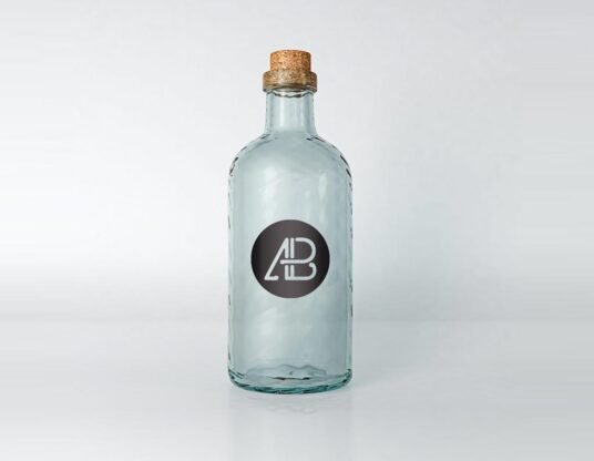 Glass Bottle PSD Mockup