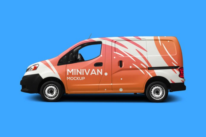 Minivan Wrap PSD Mockup - PlanetMockup