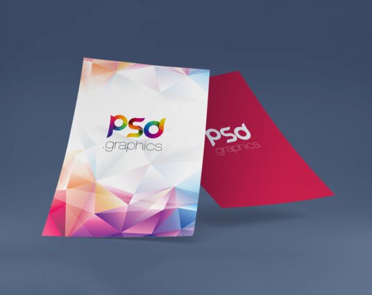 A4 Poster Free PSD Mockup