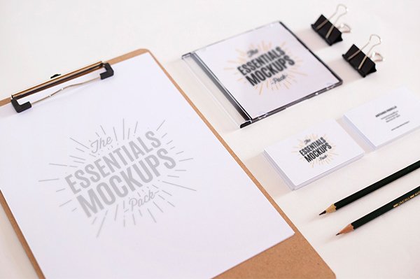 Brand Identity Essentials Free PSD Mockup