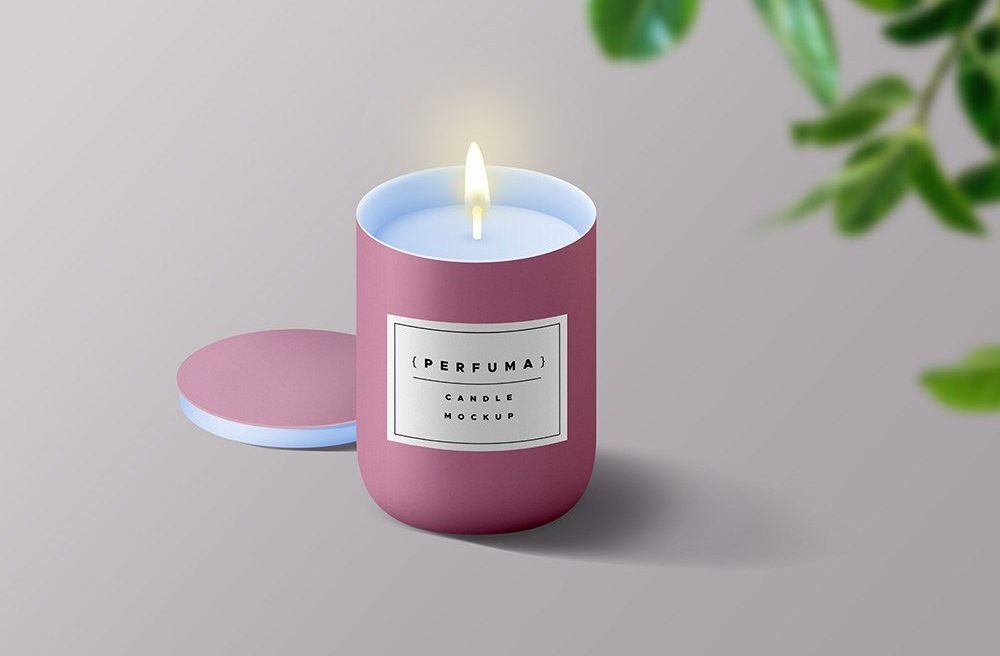 Download Candle Free PSD Mockup - PlanetMockup