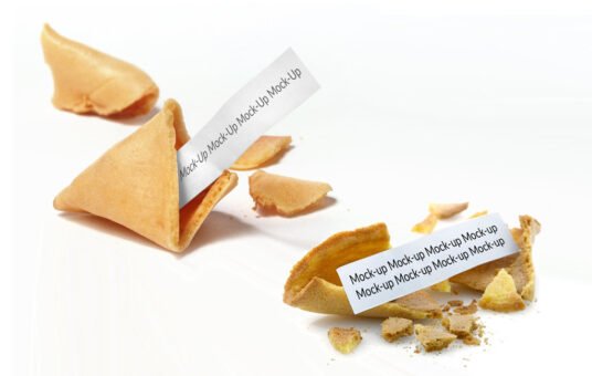 Fortune Cookie PSD Mockup - PlanetMockup