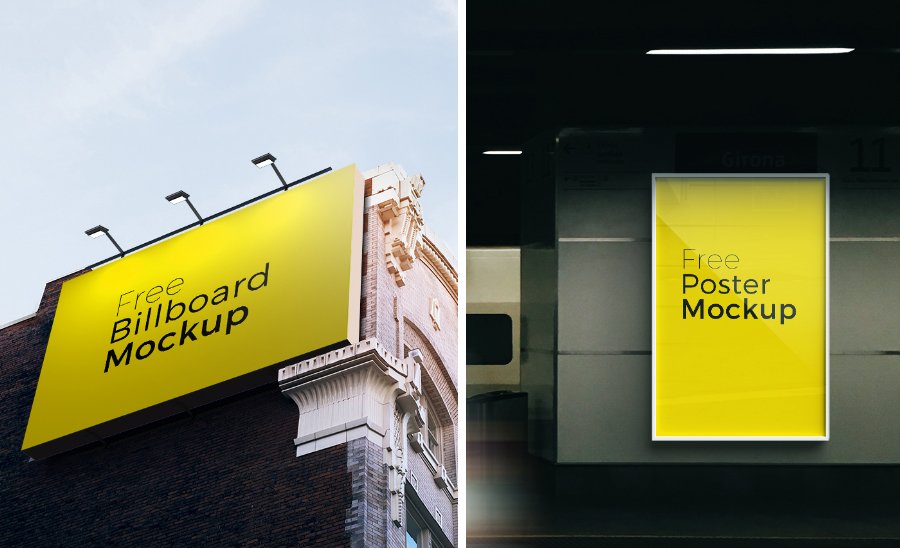 Download Free Bundle of Billboards PSD Mockup - PlanetMockup