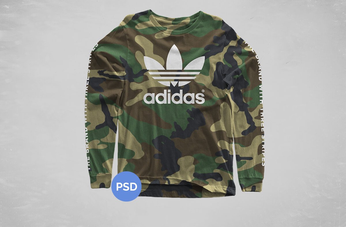 Longsleeve Shirt Free PSD Mockup