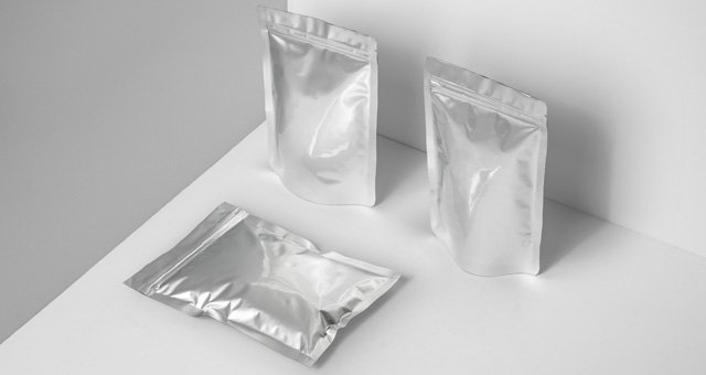 Metal Foil Packaging Free PSD Mockup