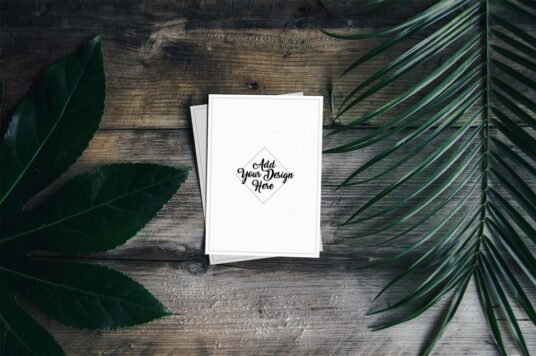 Postcard Free PSD Mockup