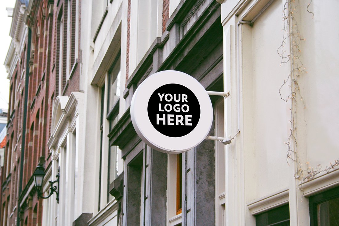 Restaurant, Cafe & Office Signs PSD Mockup