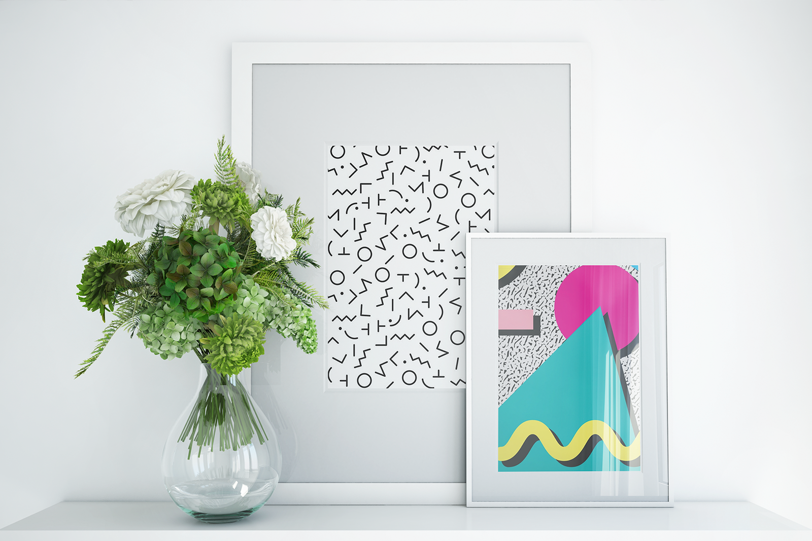 Vertical Photo Frame PSD Mockup