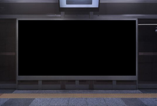 Advertising Board Free PSD Mockup