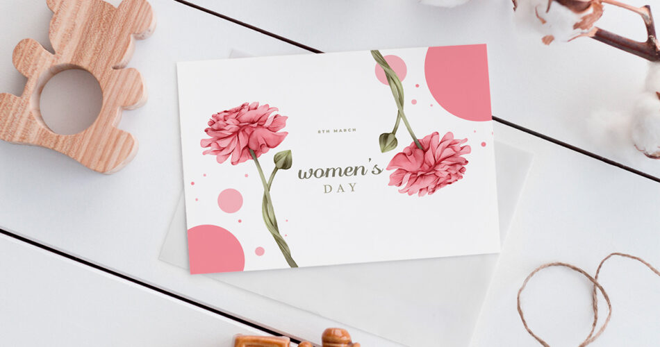 Beautiful Invitation Card PSD Mockup