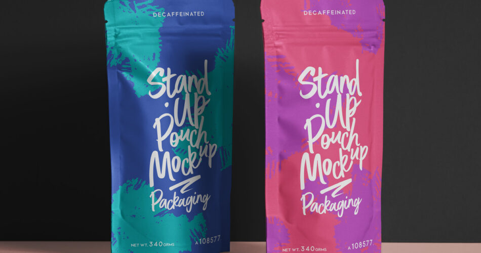 Pouch Packaging Free PSD mockup