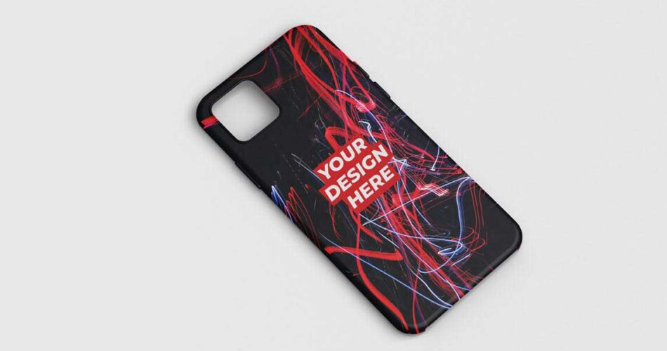 iPhone Case Free PSD Mockup
