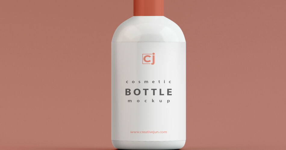 Cosmetic Bottle Free PSD Mockup