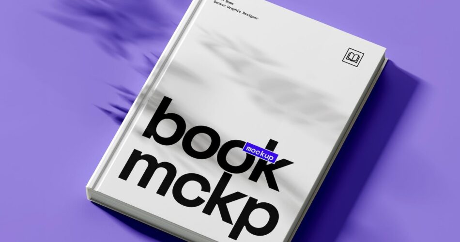 Shadowed Hardcover Book Mockup